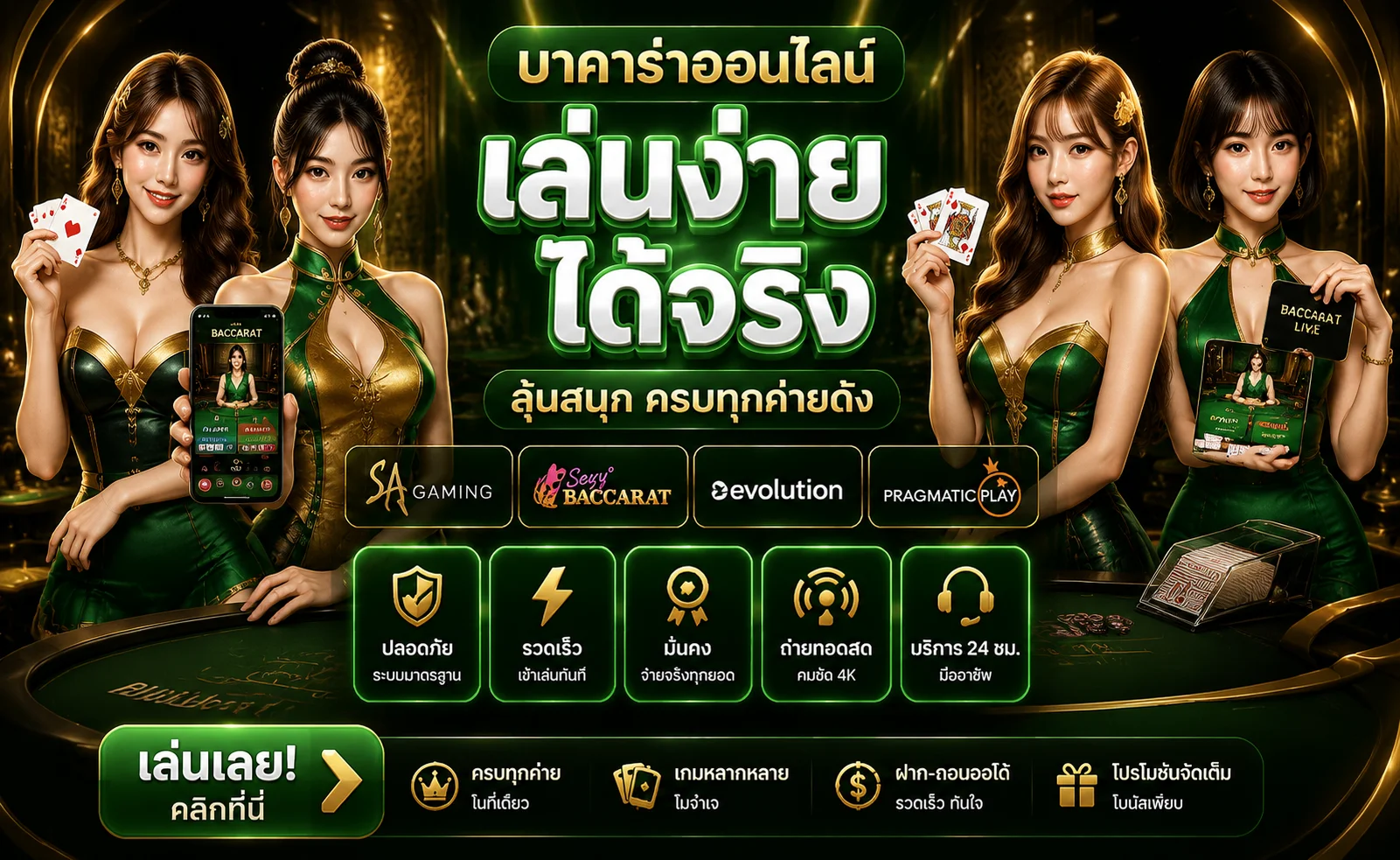 คาสิโนออนไลน์ JOOX388 บาคาร่าสดจากค่ายดัง